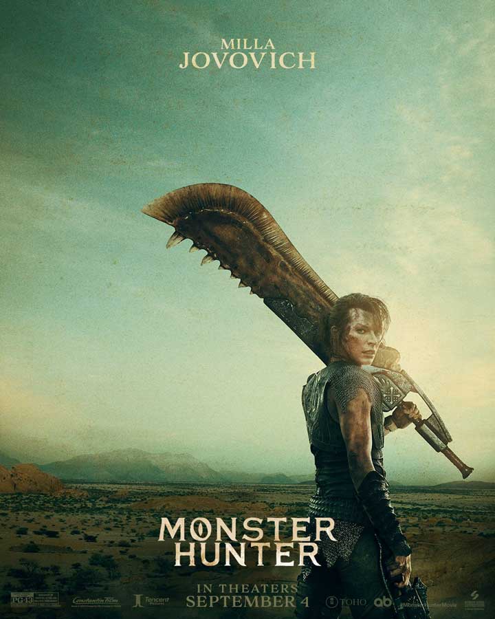 poster film monster hunter milla jovovich