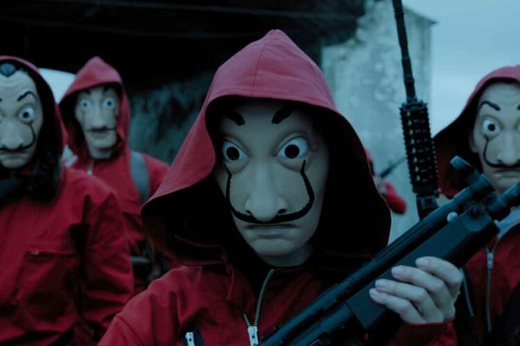 adegan money heist, salah satu serial netflix terbaik