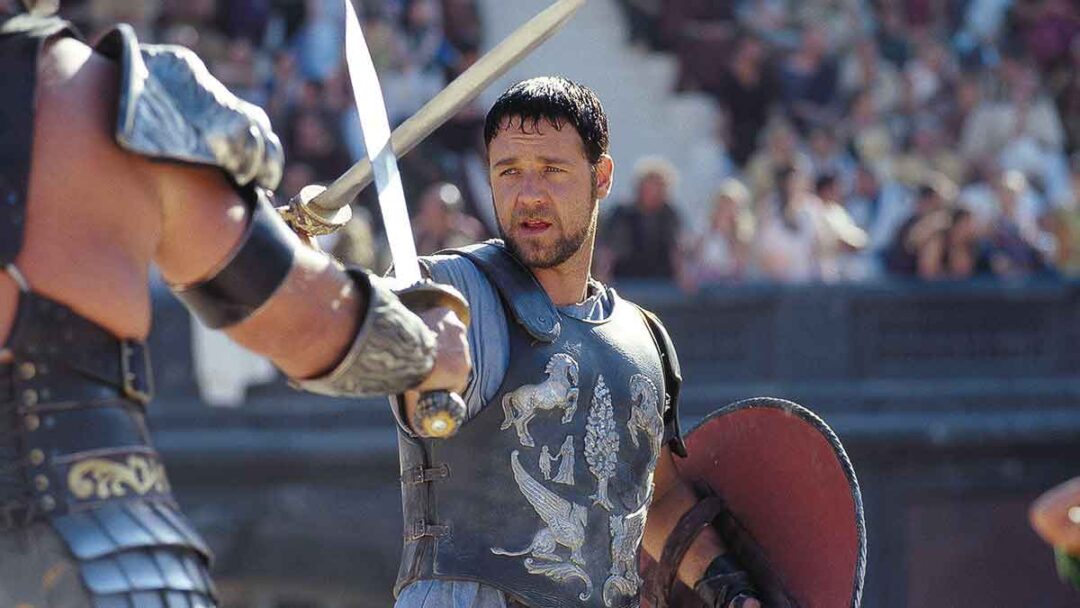gambar russel crowe di film gladiator