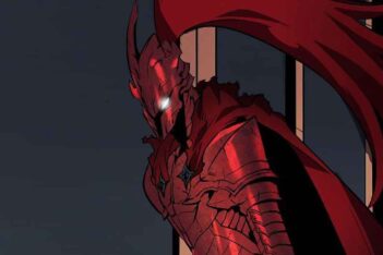 gambar blod red commander igris di komik solo leveling