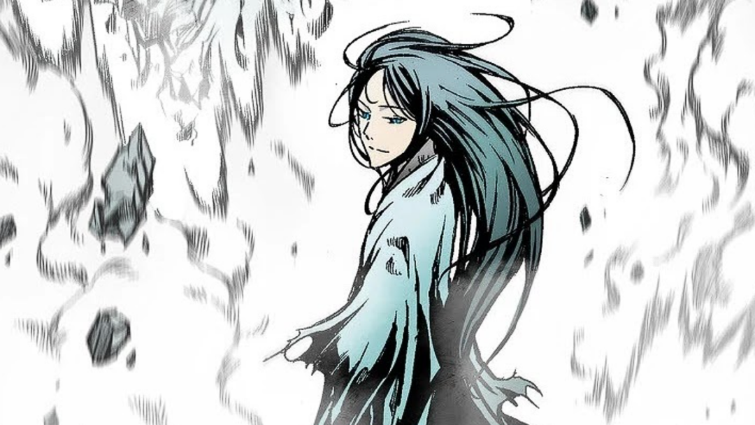 gambar dan sayu keluar dari gua pertapa di Memoir of the War King