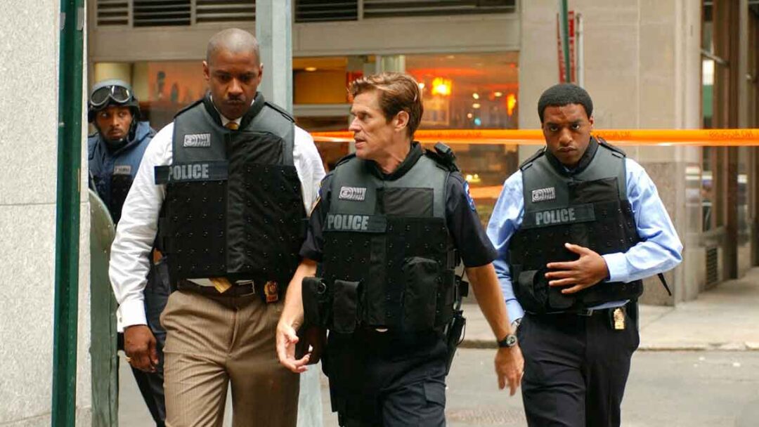 foto denzel washington, willem defoe, dan Chiwetel Ejiofor di film inside man