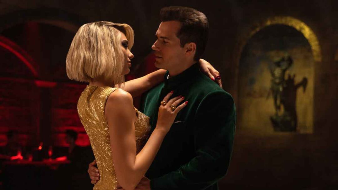 foto dua lipa dan henry cavill di film argylle
