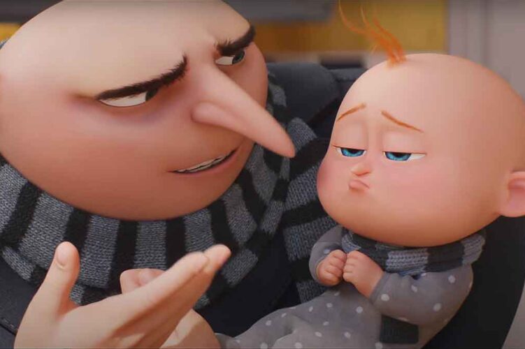 gambar gru dan anaknya di film despicable me 4