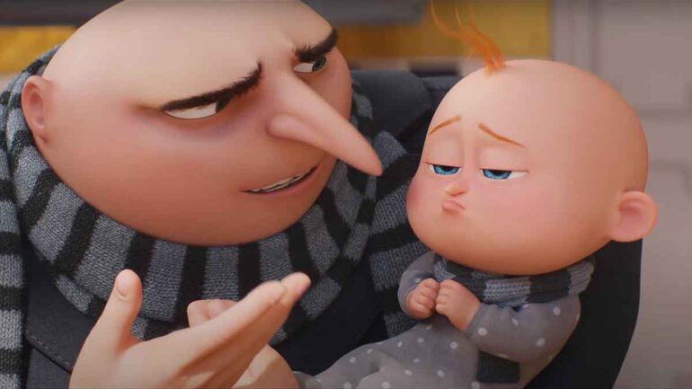 gambar gru dan anaknya di film despicable me 4