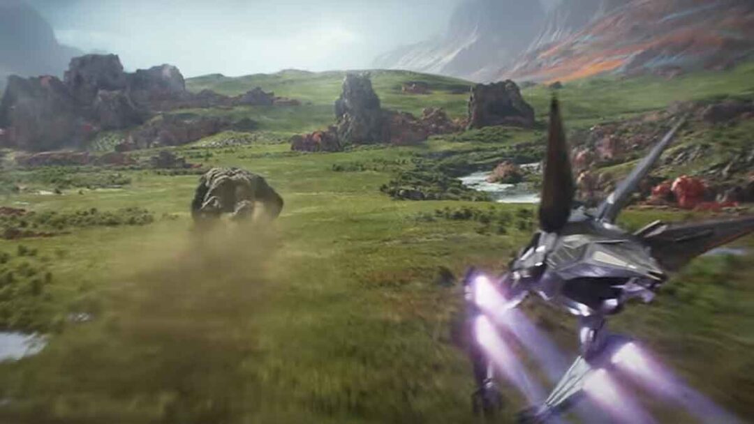 gambar kong di hollow earth dari trailer film Godzilla x Kong: The New Empire