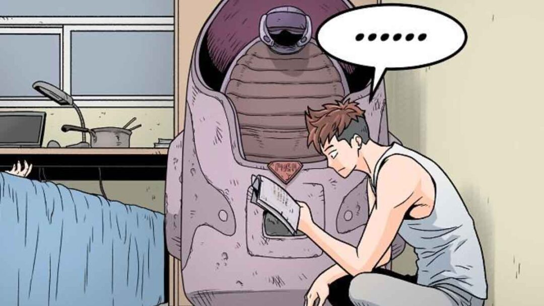 gambar jin tae kyung di depan mesin virtual reality di manhwa murim login