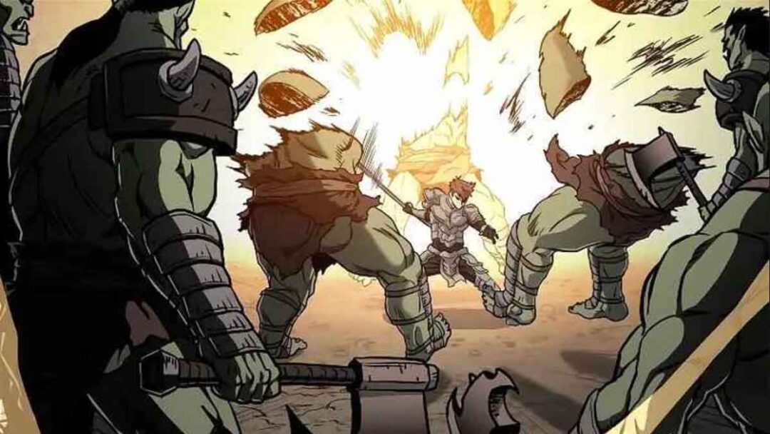 gambar jin tae kyung lawan orc di manhwa murim login