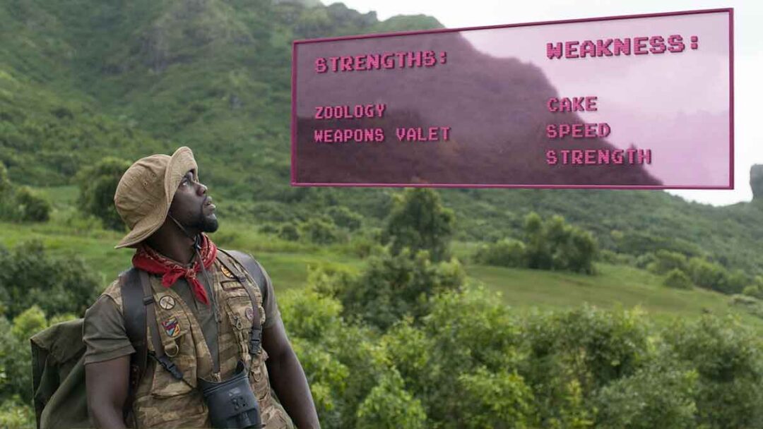 gambar kevin hart di film jumanji welcome to the jungle