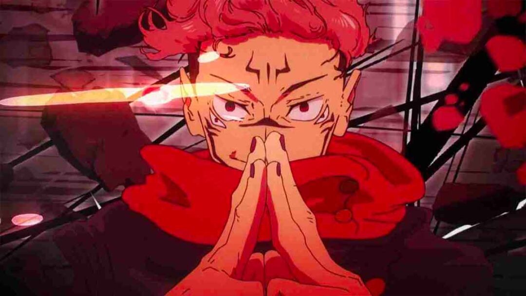 gambar sukuna melakukan perluasan domain di serial anime jujutsu kaisen season 2