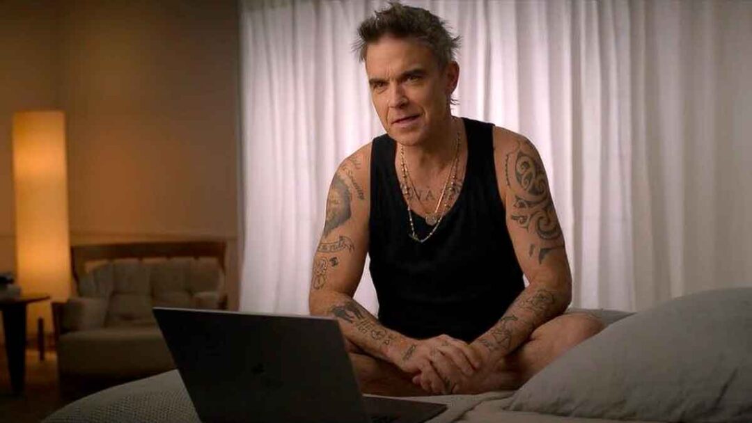 gambar dari serial dokumenter netflix robbie williams