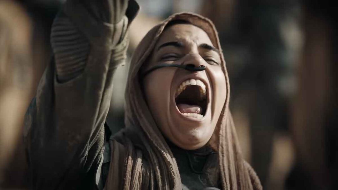 gambar Souheila Yacoub sebagai shishakli di film dune part two