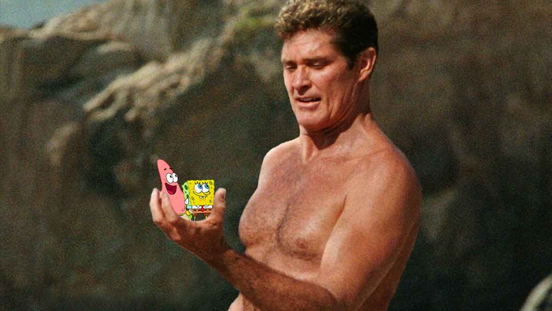 gambar cameo david hasselhoff di spongebob squarepants movie