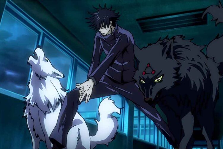 gambar megumi fushiguro dan divine dog