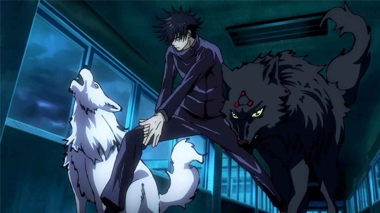 gambar megumi fushiguro dan divine dog