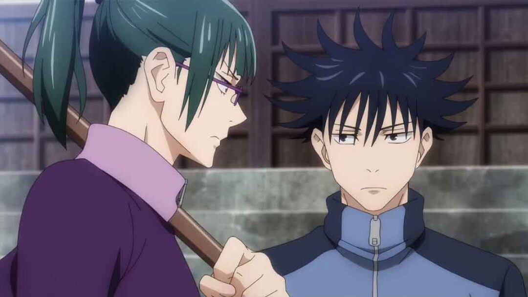 maki zenin dan megumi fushiguro di jujutsu kaisen