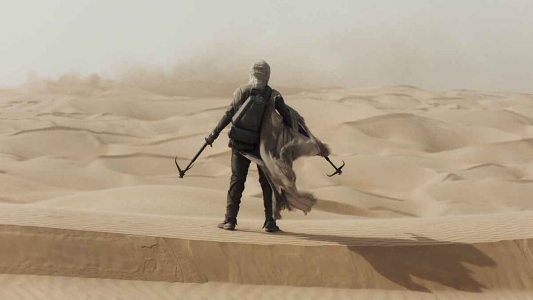 paul atreides melakukan ujian fremen di dune:part two