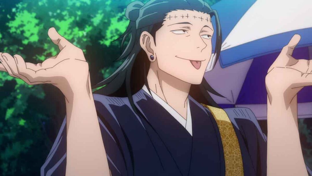 gambar kenjaku menunjukkan sifatnya yang ceria di jujutsu kaisen