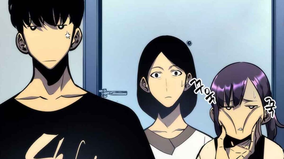 sung jin woo bersama ibu dan adiknya