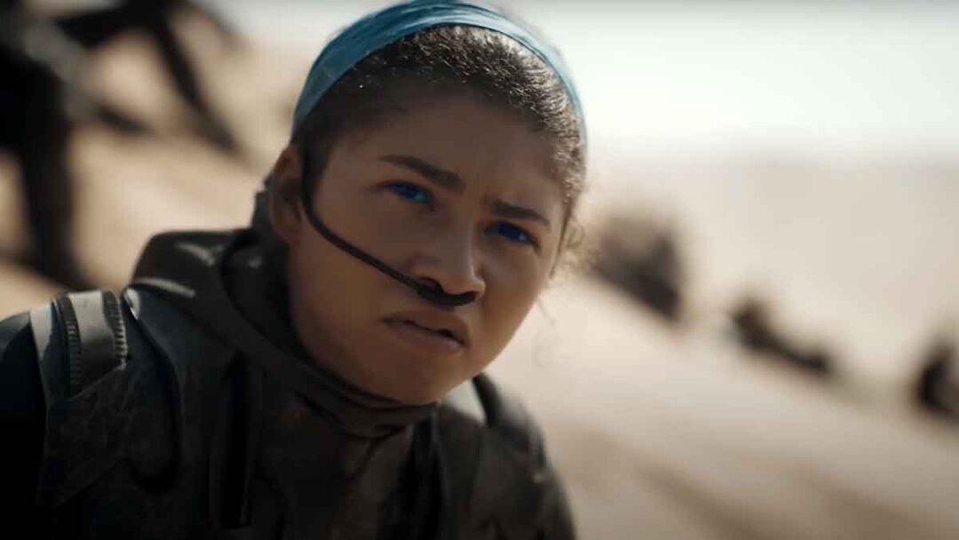 gambar zendaya sebagai chani di film dune part two