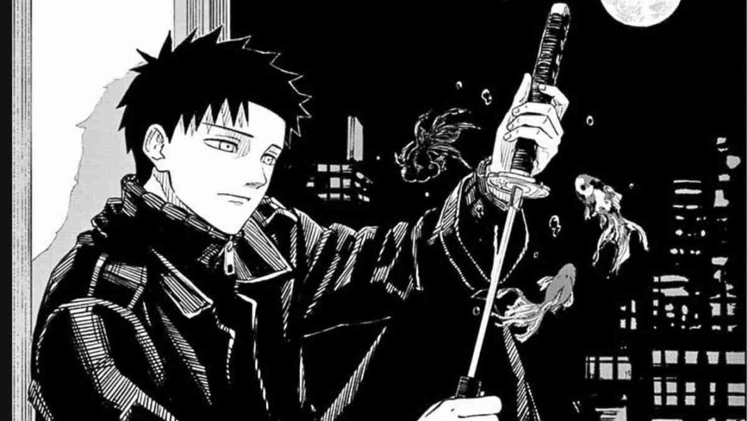 gambar rokuhira chihiro dan pedang enten di manga kagura bachi