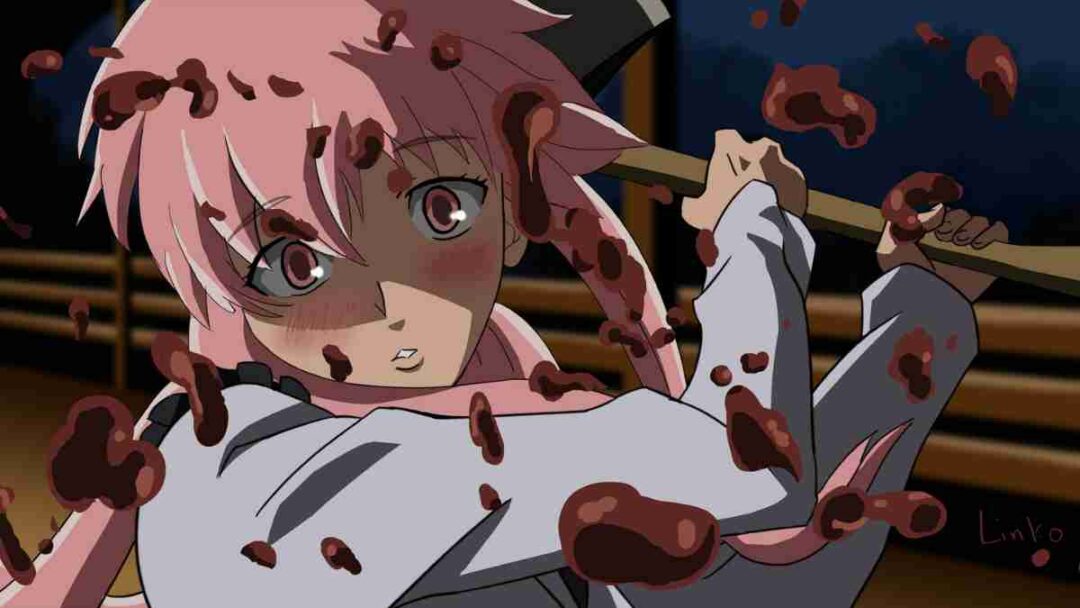 Yuno Gasai dari anime Mirai Nikki