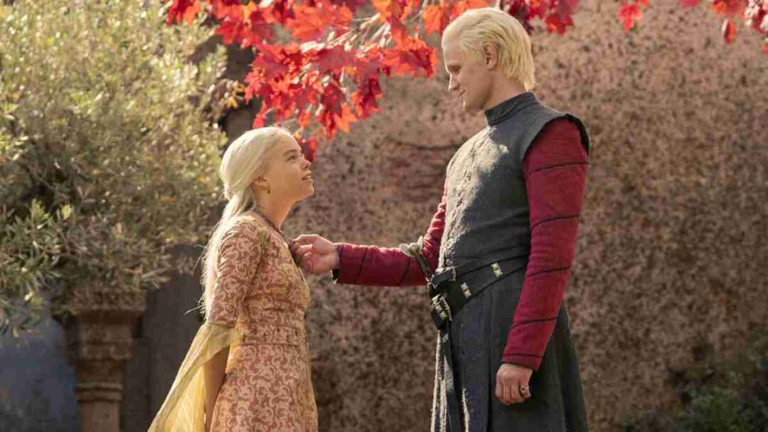 rhaenyra dan daemon targaryen di serial house of the dragon