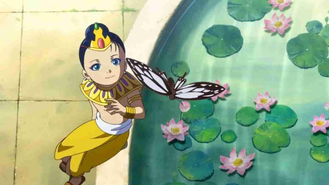 adegan di film Tezuka Osamu no Buddha – Akai Sabaku yo! Utsukushiku