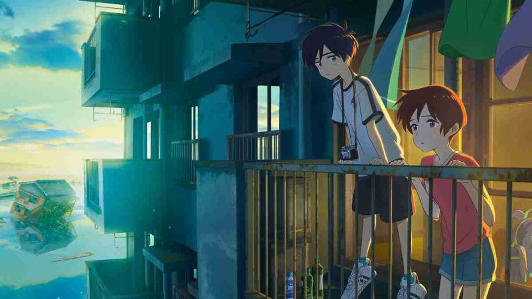gambar adegan film anime drifting home