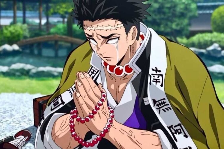 gambar karakter gyomei himejima dari anime demon slayer