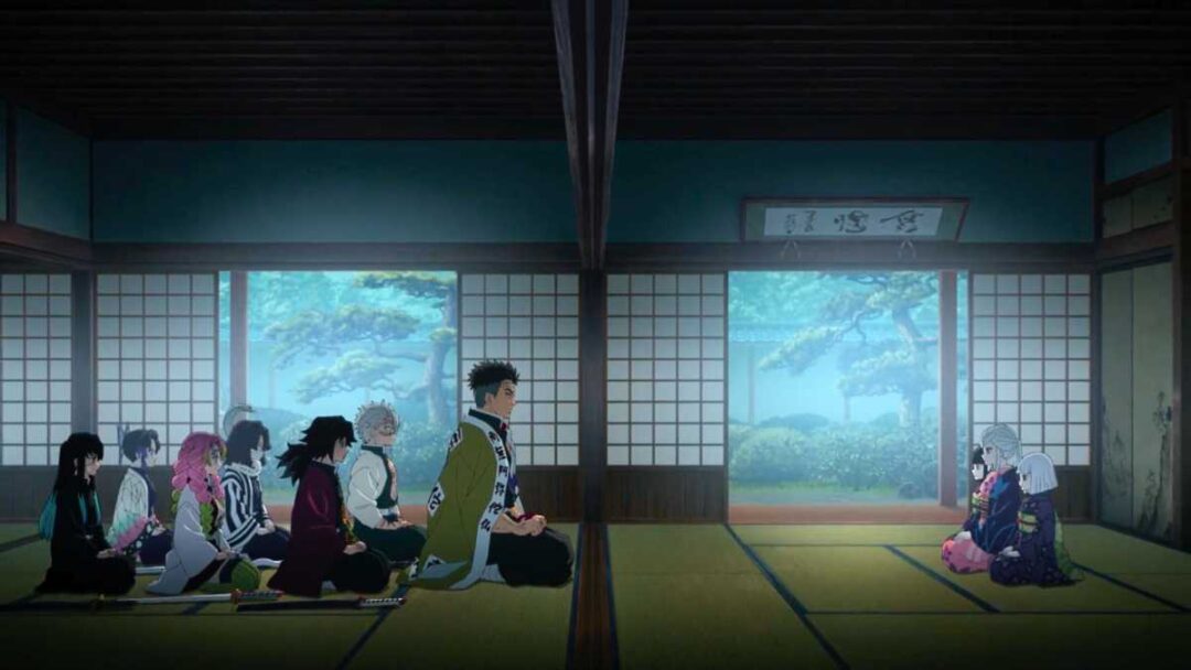 gambar gyomei himejima di pertemuan hashira