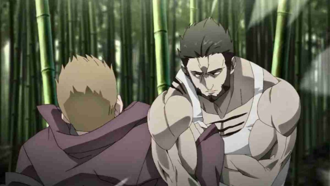 gambar karakter juzo fujimaki lawan berandalan di anime garouden