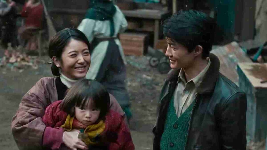 noriko, akiko, dan shikishima di film godzilla minus one