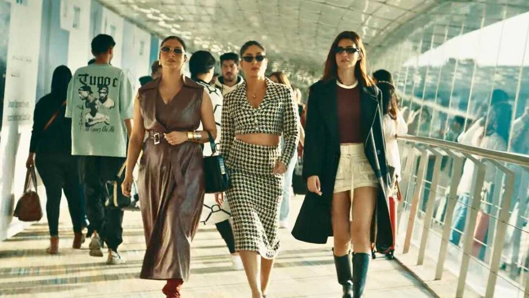 gambar tabu, kareena kapoor, kriti sanon di film crew