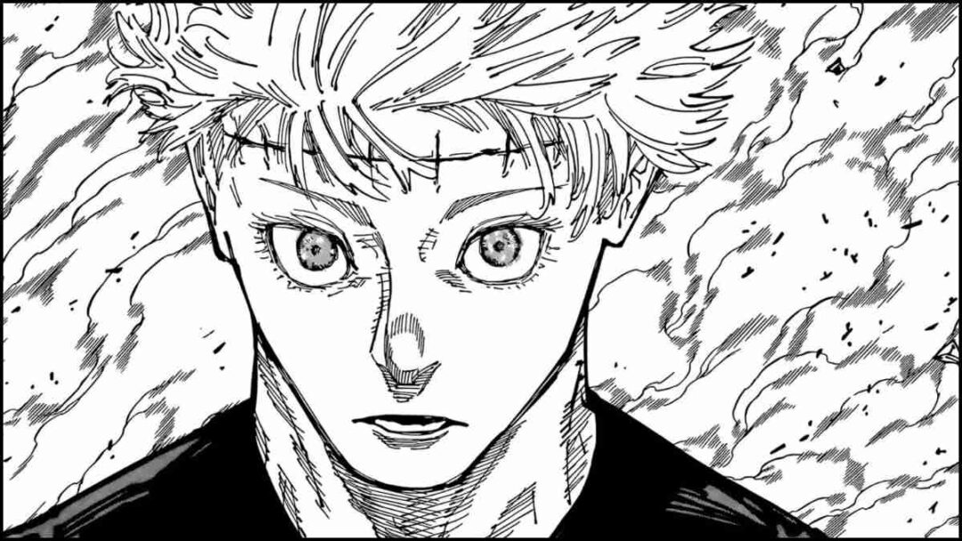 gambar karakter yuta okkotsu sebagai satoru gojo di manga jujutsu kaisen