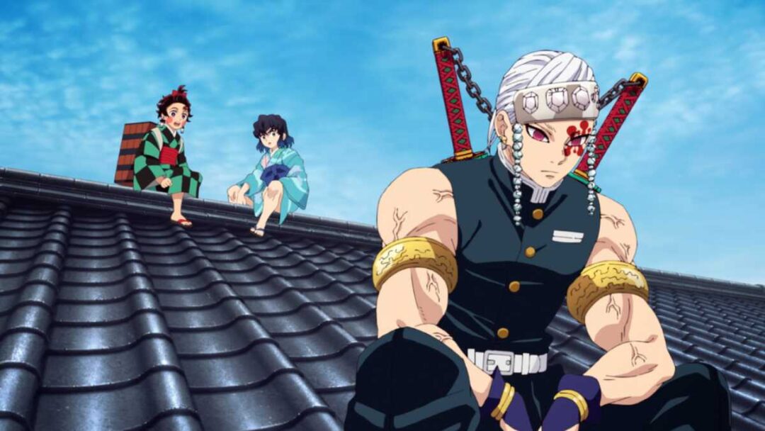 gambar adegan Entertainment District arc demon slayer