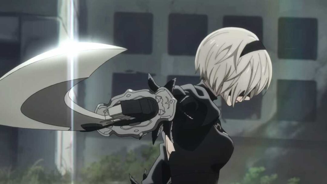gambar adegan anime NieR:Automata Ver1.1a Part 2