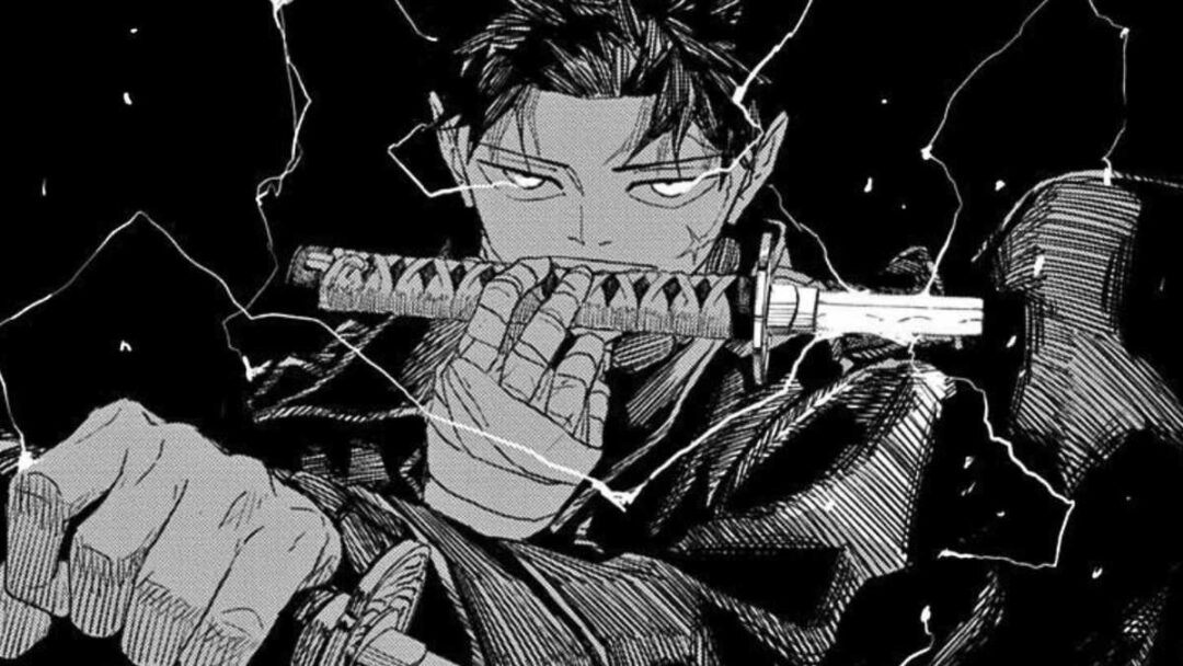 gambar chihiro rokuhira pakai kuregumo di manga kagurabachi