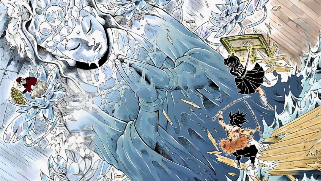 gambar Teknik Darah Iblis milik Doma dari manga demoon slayer kimetsu no yaiba