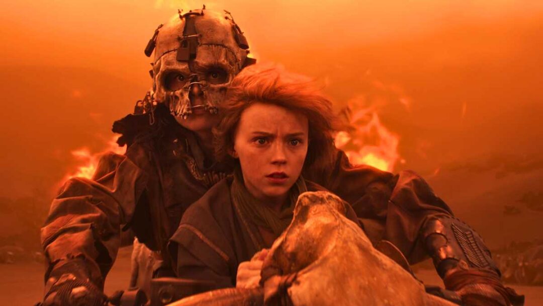 gambar adegan furiosa ditangkap biker horde di film furiosa: a mad max saga