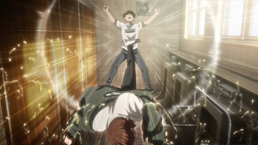 gambar adegan hobin ditendang seong taehoon di anime viral hit
