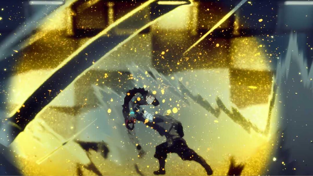 gambar adegan isao shinomiya memukul kafka hibino di anime kaiju no 8