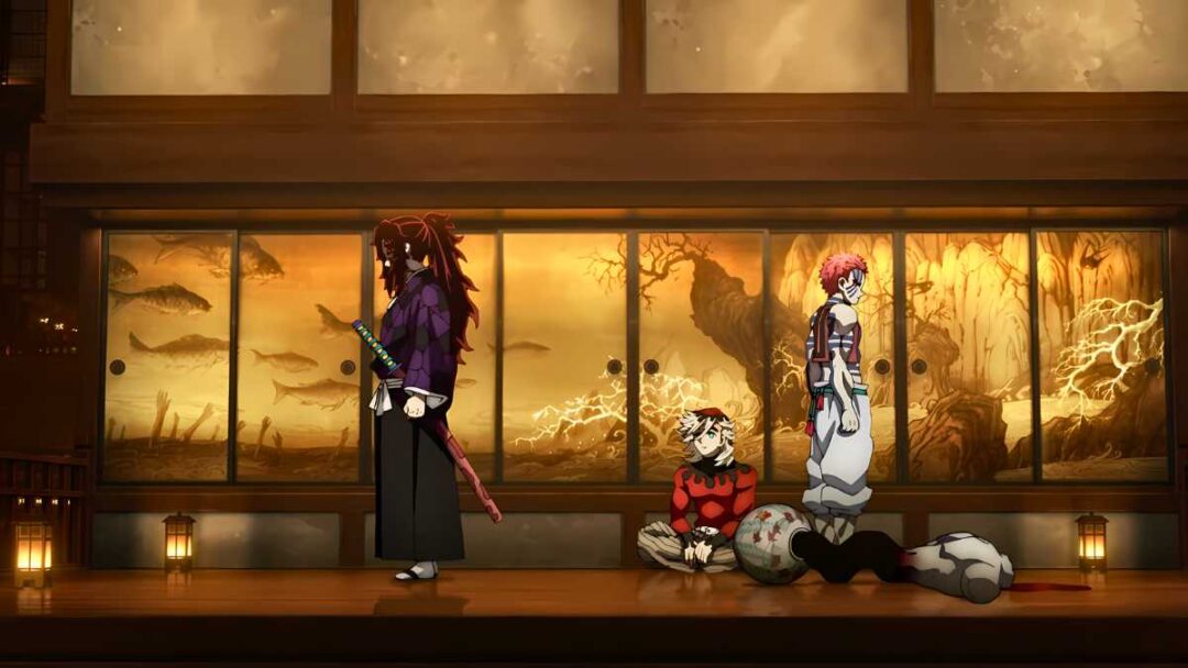 gambar kokushibo dan iblis bulan atas