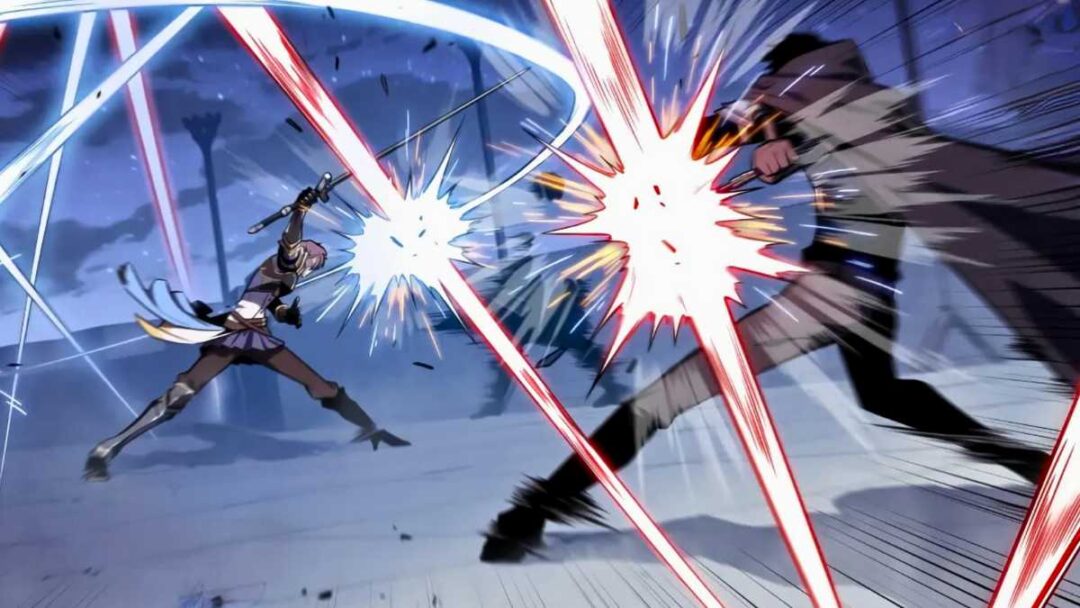 gambarr karakter leximus vs cyan dari manhwa The Reborn Young Lord is an Assassin
