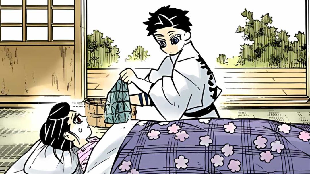 gambar masa lalu karakter akaza dari manga demon slayer kimetsu no yaiba