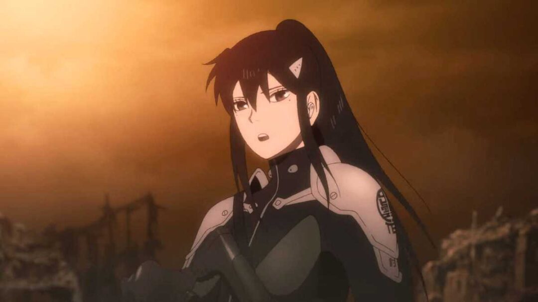 gambar karakter mina ashiro, kapten divisi 3 di kaiju no 8