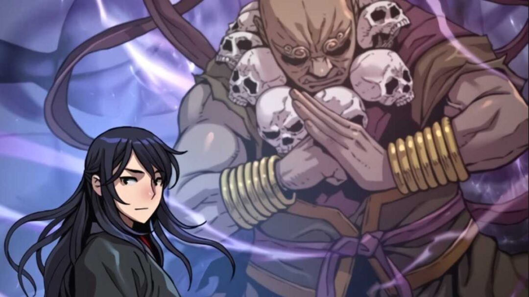 gambar karakter mok gyeongwoon dan biksu iblis dari manhwa Myst Might Mayhem