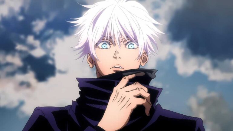 gambar karakter gojo satoru dari anime jujutsu kaisen
