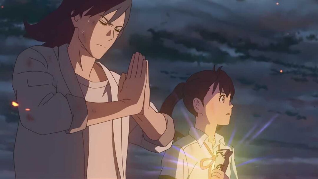 gambar karakter souta dan suzume di film suzume