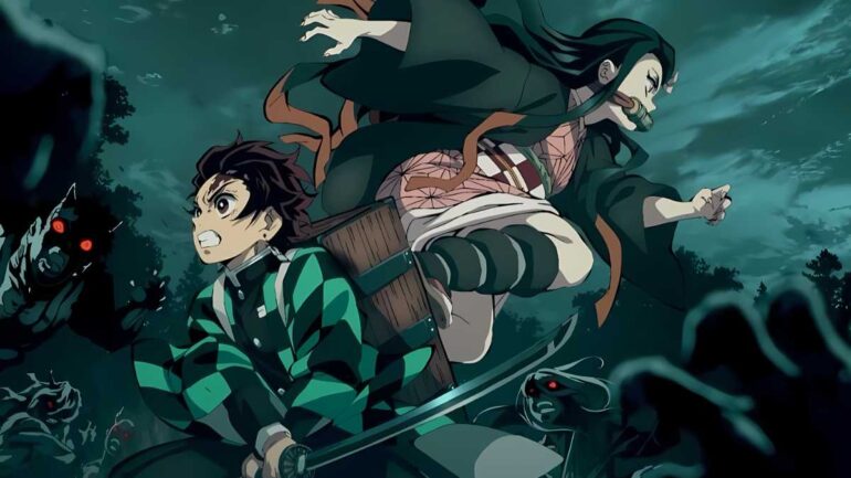 gambar karakter tanjiro dan nezuko dari anime demon slayer kimetsu no yaiba